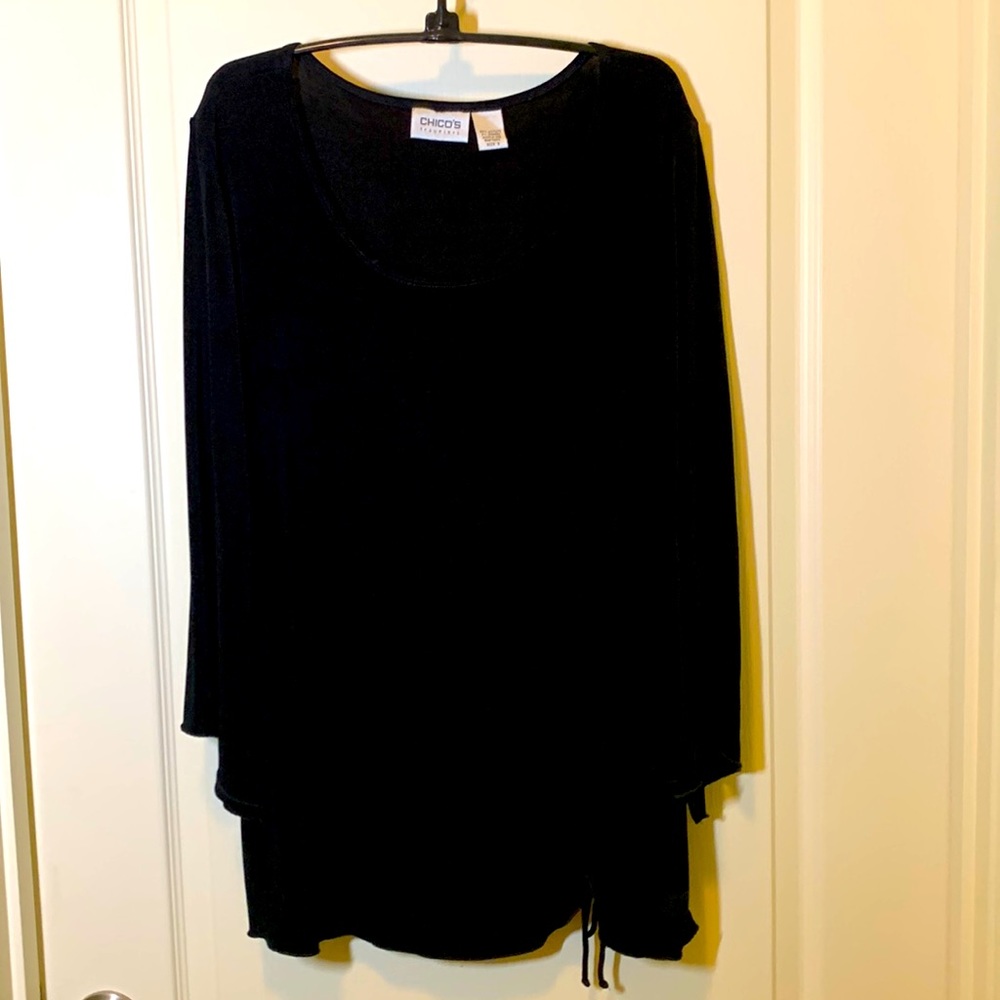 Chico’s Traveler Collection Top Bell Sleeves
